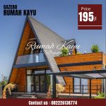 Rumah Segitiga Kayu Minimalis Modern Elegan