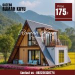 Rumah Segitiga Kayu Jati Minimalis Modern