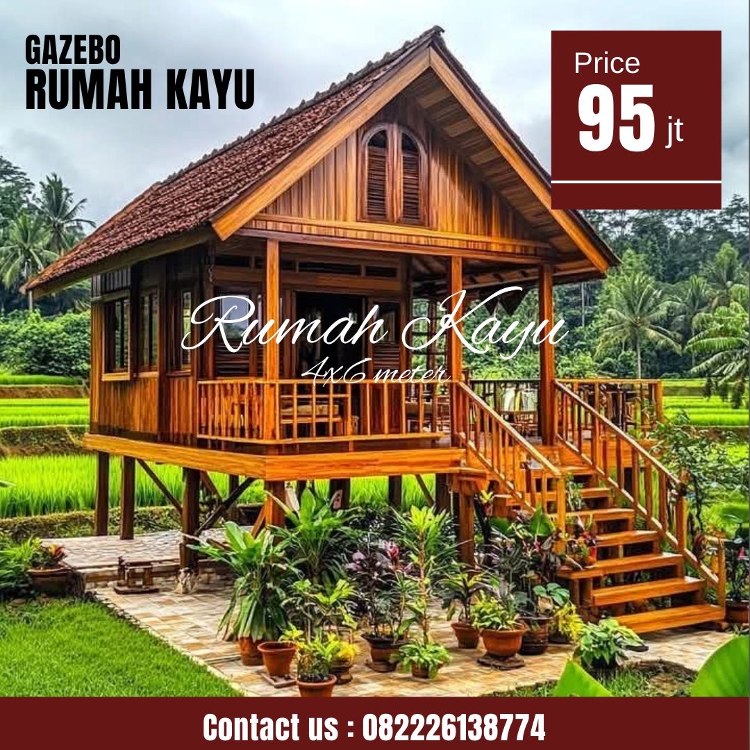 8aa8ae2d-7ef9-4d6a-b4f7-1fefbb7ee7b7 Rumah Panggung Minimalis Modern Kayu Jati - Image 1