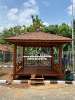 Gazebo Minimalis 3x3 Meter | Gazebo Jepara | Gazebo Kayu Jati