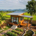 rumah kayu minimalis modern kayu jati atap genteng