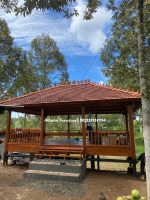 Gazebo Minimalis Kayu Jati | Gazebo Jepara | Gazebo Kayu Jati