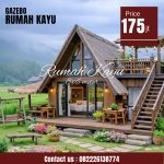 Rumah Segitiga Minimalis Roftop Modern Kayu jati