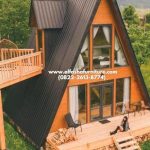 Rumah Glamping Segitiga | Rumah Kayu Minimalis Modern