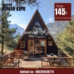 Rumah Segitiga Kayu Jati Minimalis Modern Jepara