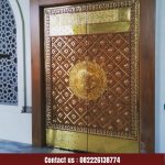 Jual Pintu Masjid Nabawi Kayu Jati Perhutani Lapis Kuningan