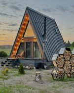 Harga Rumah Kayu Segitiga Minimalis Modern