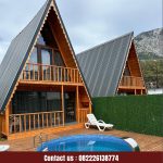 Rumah Kayu Segitiga | Rumah Kayu Minimalis