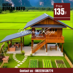 Rumah Kayu Panggung Minimalis Modern