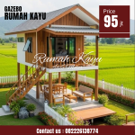 Rumah Panggung Kayu Jati Minimalis Modern