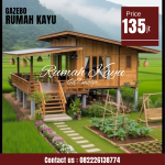 Rumah Panggung Kayu Jati Minimalis Modern