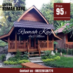 Jual Rumah Lumbung Kayu Jati Minimalis Unik