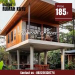 Rumah Kayu Panggung Minimalis Modern