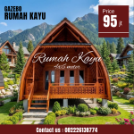 Rumah Lumbung Kayu Jati Minimalis Desain Unik