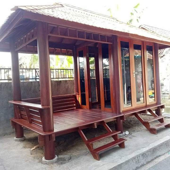 58c297bf606984a94f7b5148f4568bf2 Gazebo Kayu Jati Jepara Berkualitas Langsung Pengrajin - Image 1