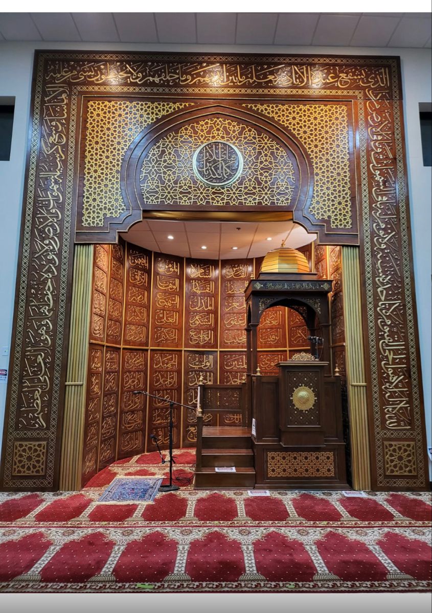 846a6670a012cb3097dd606b07542f2f Mihrab Masjid Kayu Jati Perhutani Model Kaligrafi Terbaru - Image 1