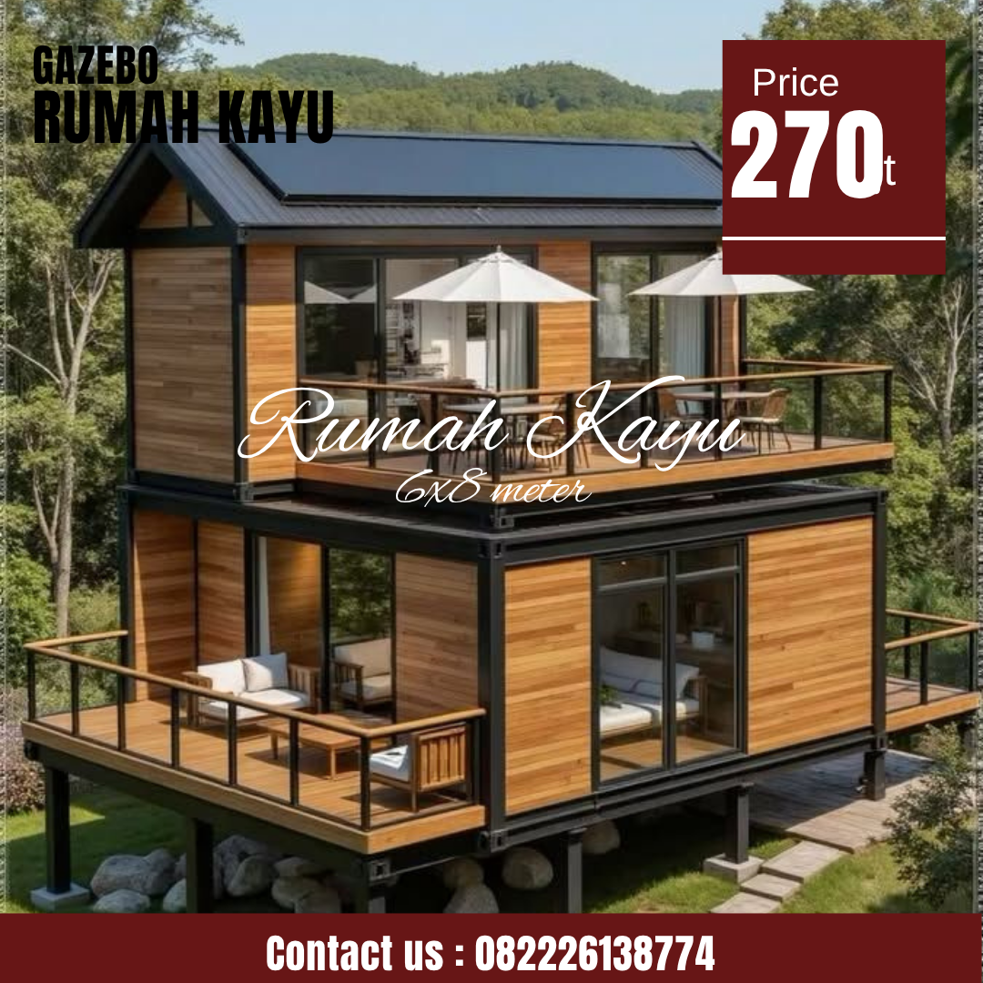 Abu Abu Inspirasi Desain Moderen Furniture Instagram Post (32) Rumah Kayu Panggung Minimalis 2 Lantai - Image 1
