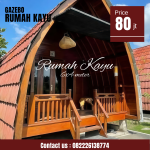 Jual Rumah Kayu Model Lumbung Minimalis Langsung Pengrajin