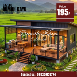 Rumah Kayu Panggung Minimalis Desain Modern Tahan Lama