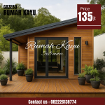 Jual Rumah Kayu Cabin Minimalis Harga Terjangkau