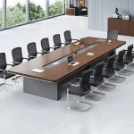Meja Meeting Kantor Kayu Custom untuk Ruang Rapat - Image 2