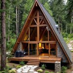 Rumah Segitiga Kayu A-Frame Estetik Untuk Villa & Glamping