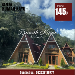 Rumah Segitiga Kayu Jati untuk Villa & Resort