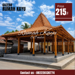 Rumah Joglo Pendopo Kayu Jati Sentuhan Tradisional