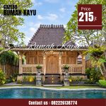 Rumah Joglo Kayu Jati untuk Villa Desain Jawa Klasik