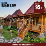 Rumah Joglo Kayu Jati Asli Minimalis Mewah