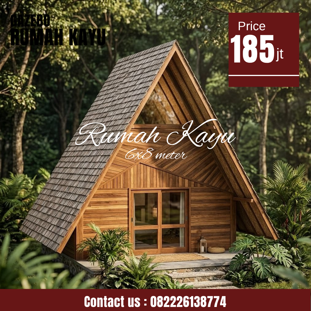 Abu Abu Inspirasi Desain Moderen Furniture Instagram Post - 2026-10-25T001110.896 Jual Rumah Segitiga Kayu Jati Minimalis Custom untuk Villa dan Glamping - Image 1